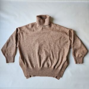 H&M Womens Tan Turtleneck Sweater